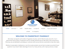 Tablet Screenshot of pharmtrustpharmacy.com